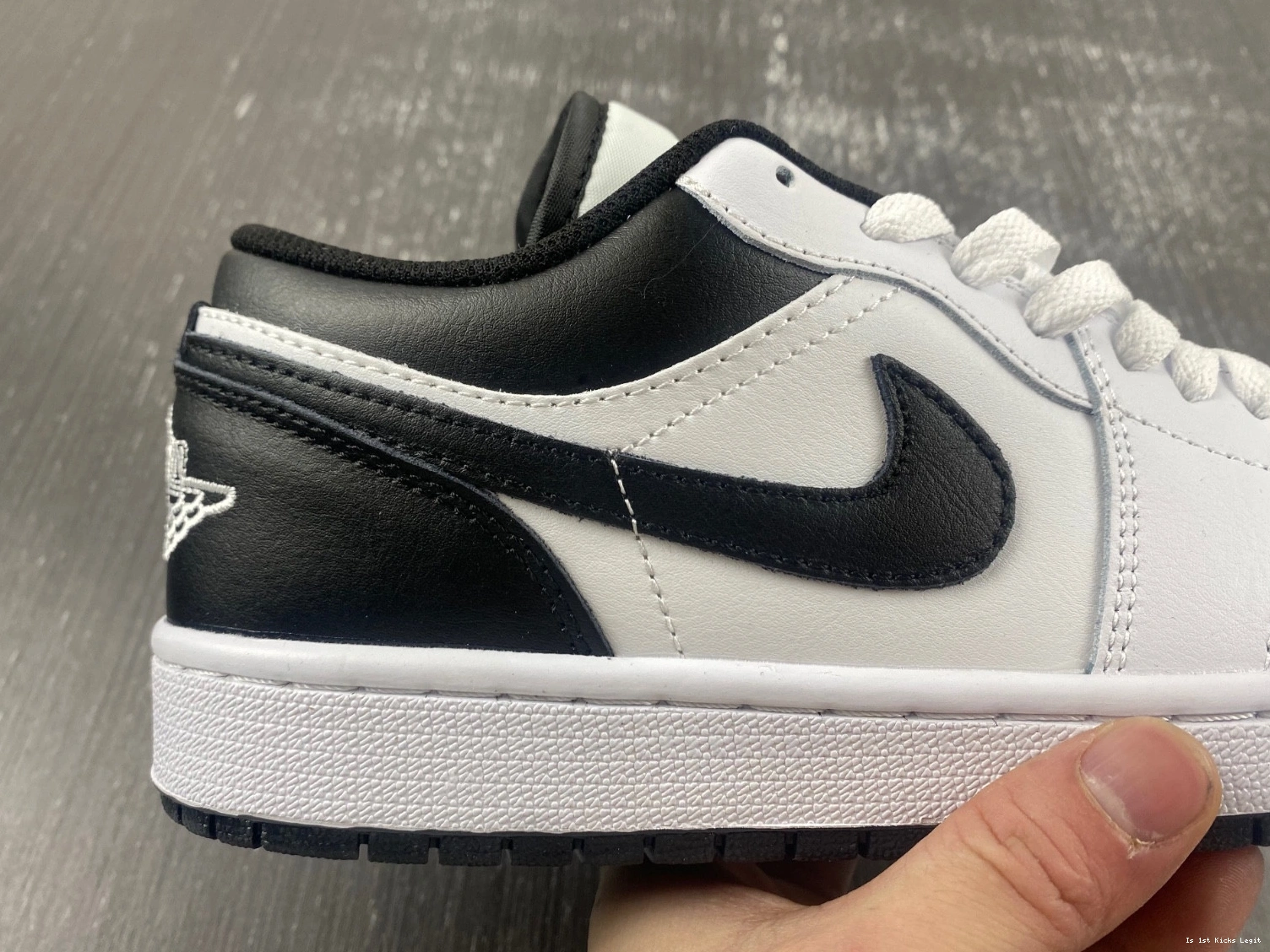 553558-132 Low Jordan Men's Black 1 White - 0916